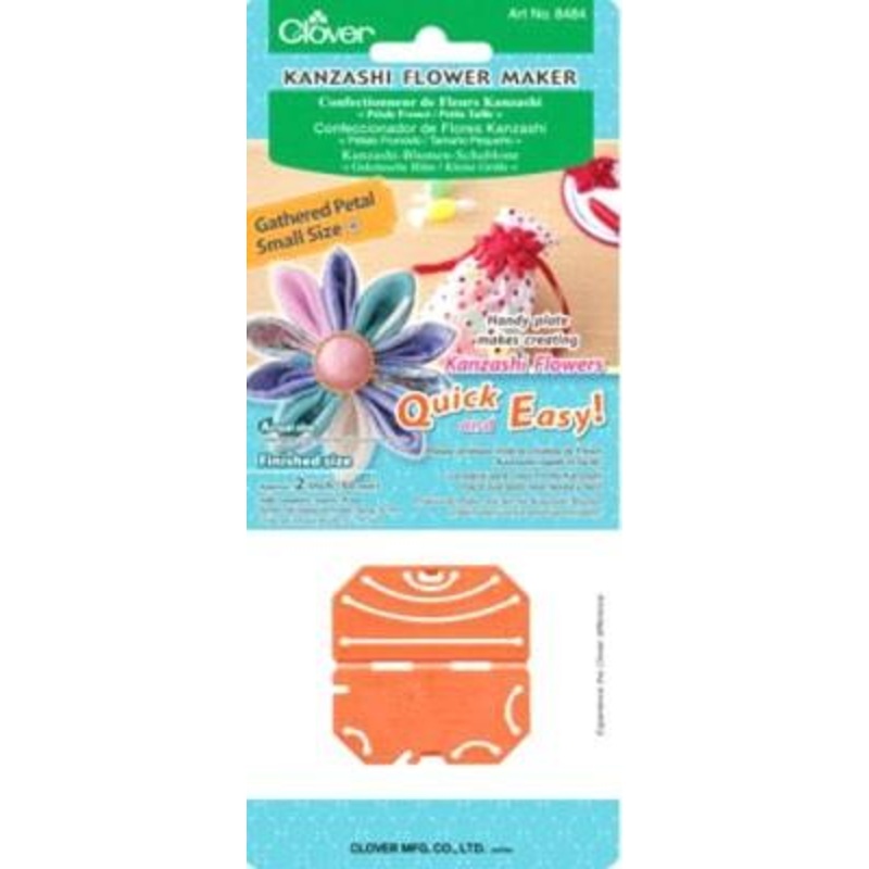 Clover Kanzashi Flower Makers, Gathered Petal, Small Size, Finished Size: Approx. 2