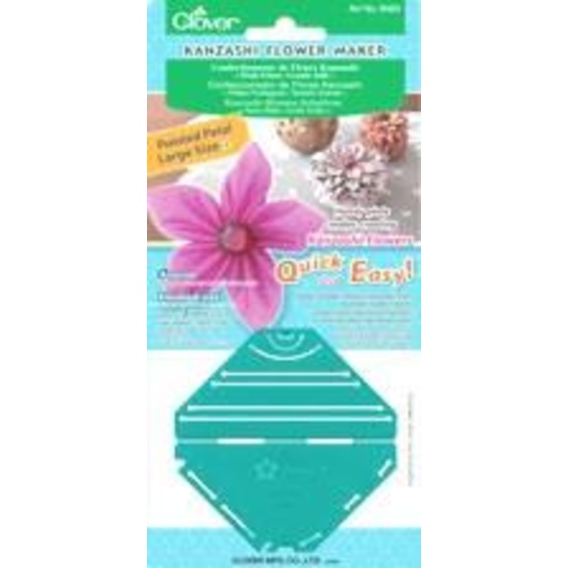 Clover Kanzashi Flower Makers, Pointed Petal, Large Size, Finished Size: Approx. 3