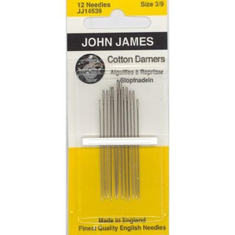 John James Cotton Darners, Size 3/9, 12 Count