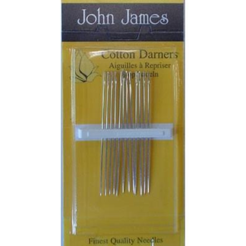John James Cotton Darners, Size 7, 12 Count
