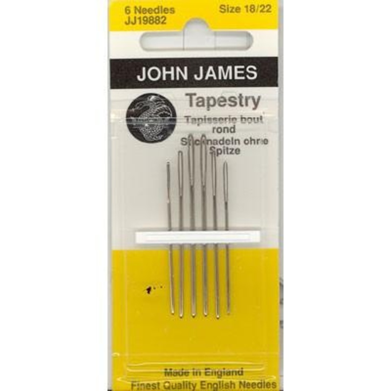 John James Tapestry Needle Assortments, Size 18/24, 6 Count