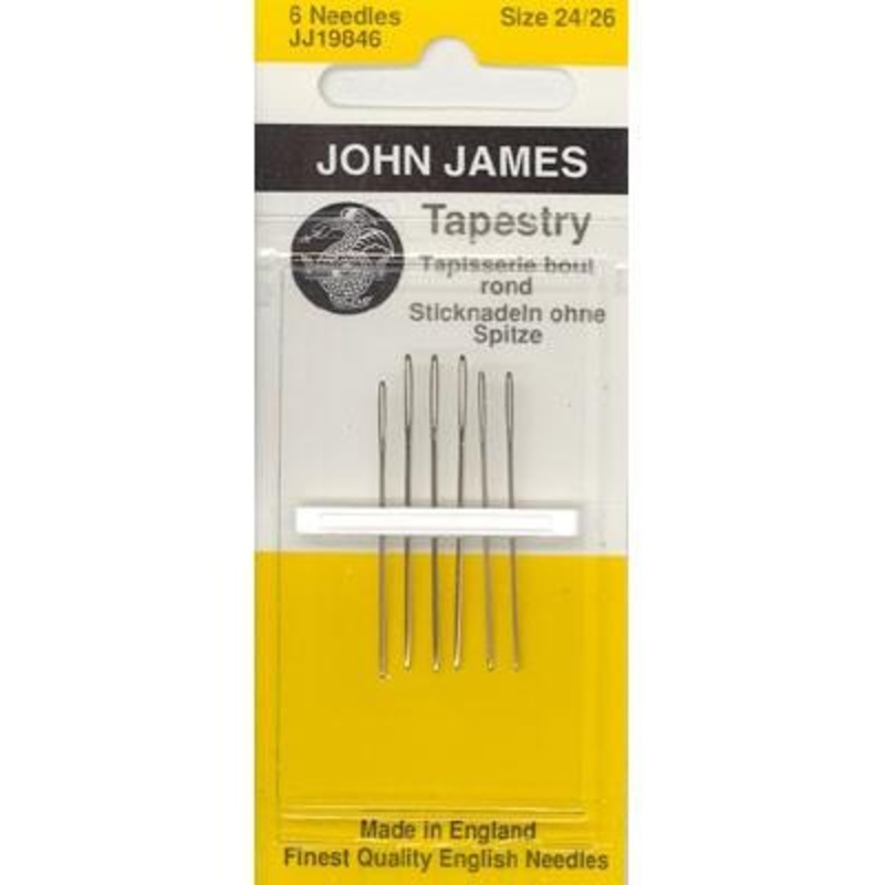 John James Tapestry Needles Assortment, Size 24/26, 6 Count
