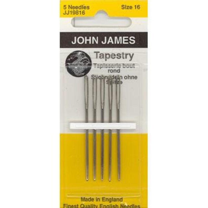 John James Tapestry Needles, Size 16, 5 Count