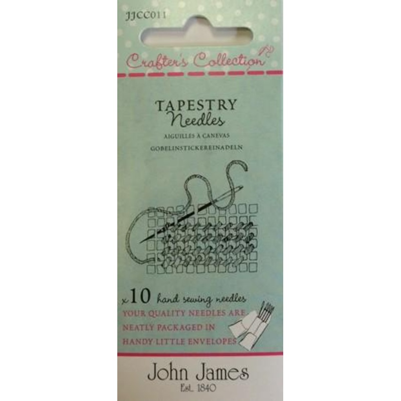 John James Tapestry Needles, Size 18/22, 10 Count