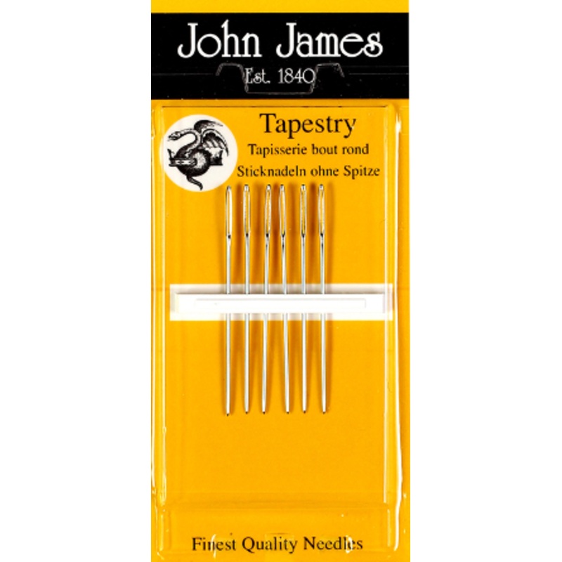John James Tapestry Needles, Size 22, 6 Count