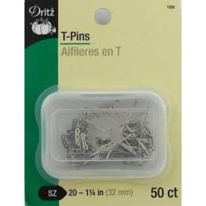 Dritz - T-Pins - Size 20 - 1 1/4 - 50 count