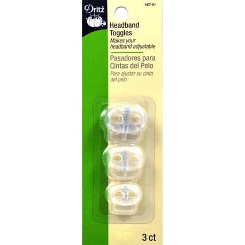 Headband Toggles 3 Count Dritz