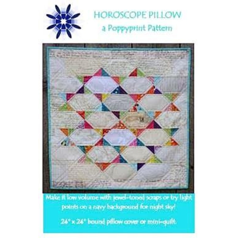 Horoscope Pillow Cover or Min-Quilt Pattern by Krista Hennebury