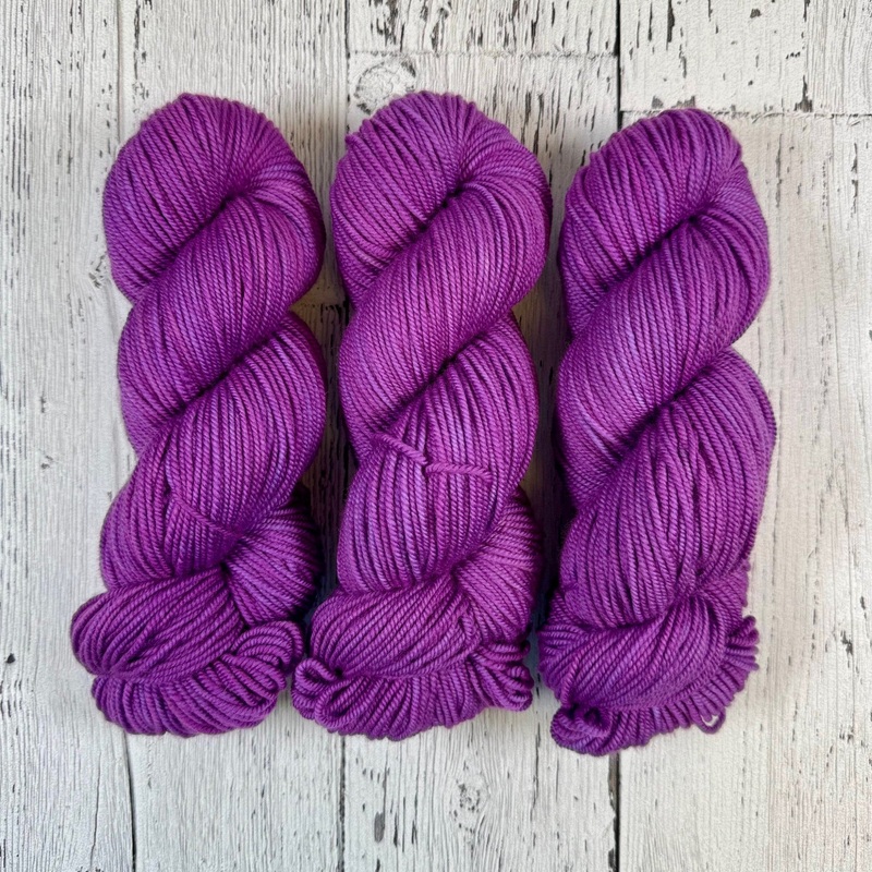 African Violet - Merino DK / Light Worsted - Dyed Stock