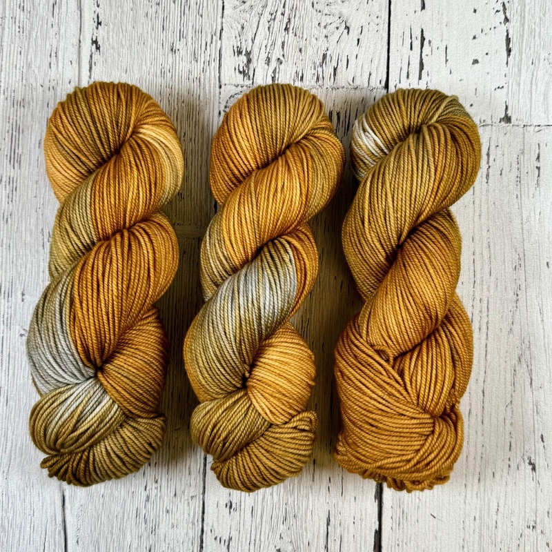 Aztec Gold - Merino DK / Light Worsted - Dyed Stock