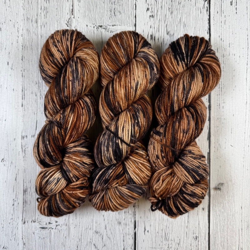 Brindle Dog - Merino DK / Light Worsted - Dyed Stock