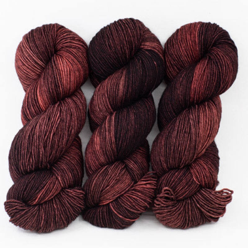Chili Pepper Chocolate - Merino DK / Light Worsted - Dyed Stock