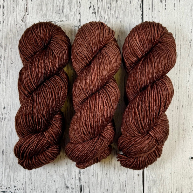 Chocolate Lab - Merino DK / Light Worsted - Dyed Stock