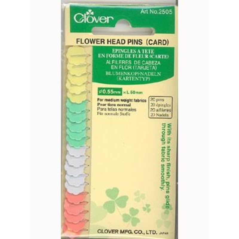 Clover Flower Head Pins