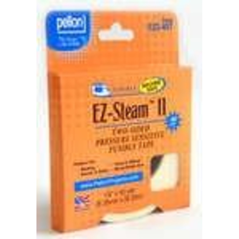 EZ-Steam II, Two-Sided, Pressure Sensitive & Sticky Back Fusible Web, White, 100% Polyamide, 1/4 x 40 yds (6.35mm x 36.58m)