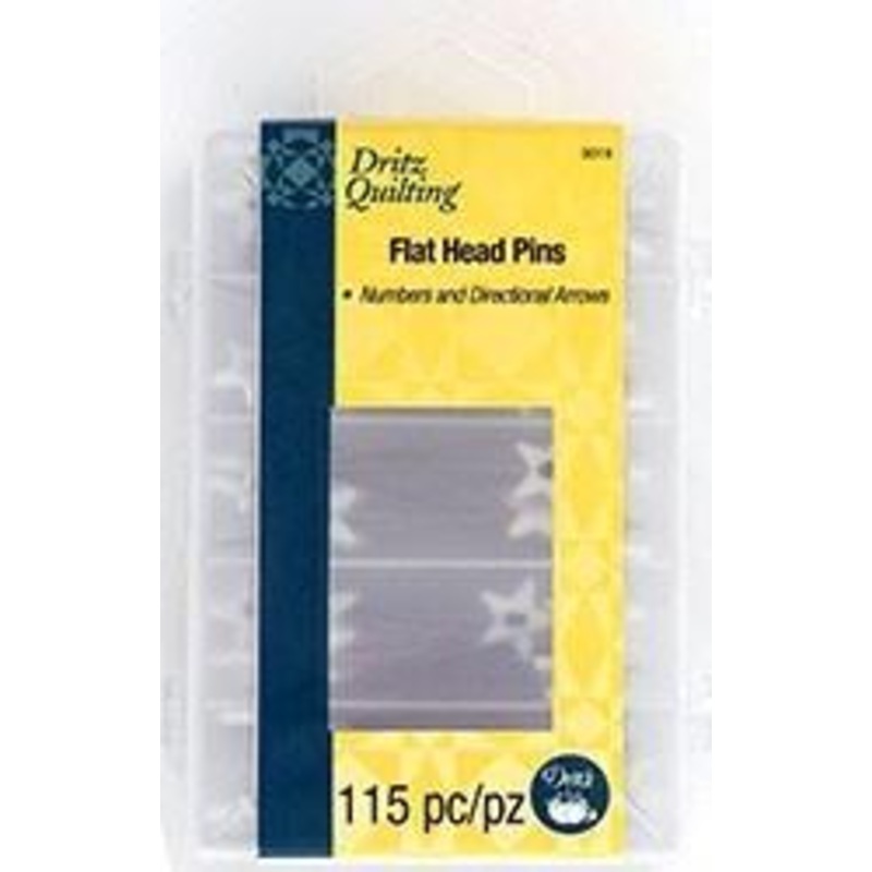 Flathead Numbered & Directional Pins - 115 Count