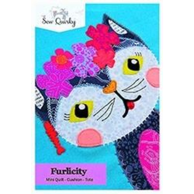 Furlicity Mini-Tote-Cushion Pattern by Sew Quirky CLEARANCE
