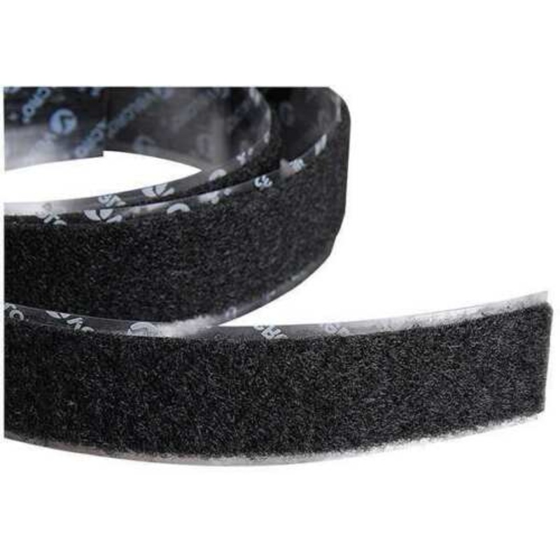 VELCRObrand Fasteners LOOP, Black, 18mm X 22.9M, Sticky Back