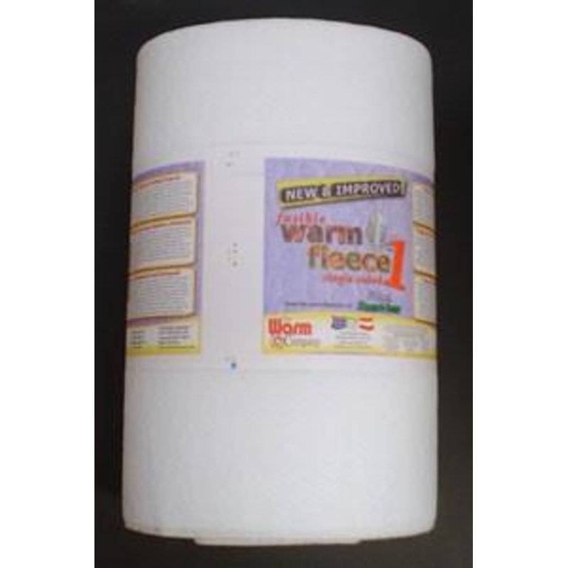 Warm Single Sided Fusible Fleece Fold in Board 45 (114.3cm) x 20 Yd (18.29m)