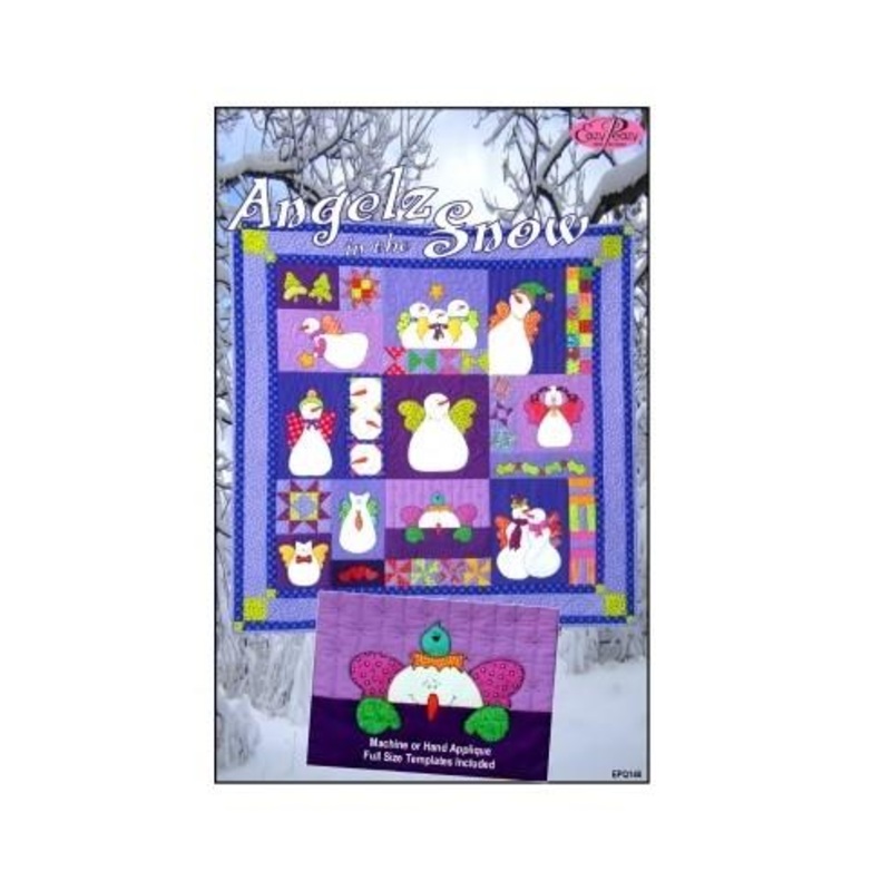 Eazy Peazy Quilts Angelz in the Snow, 44 x 44 CLEARANCE
