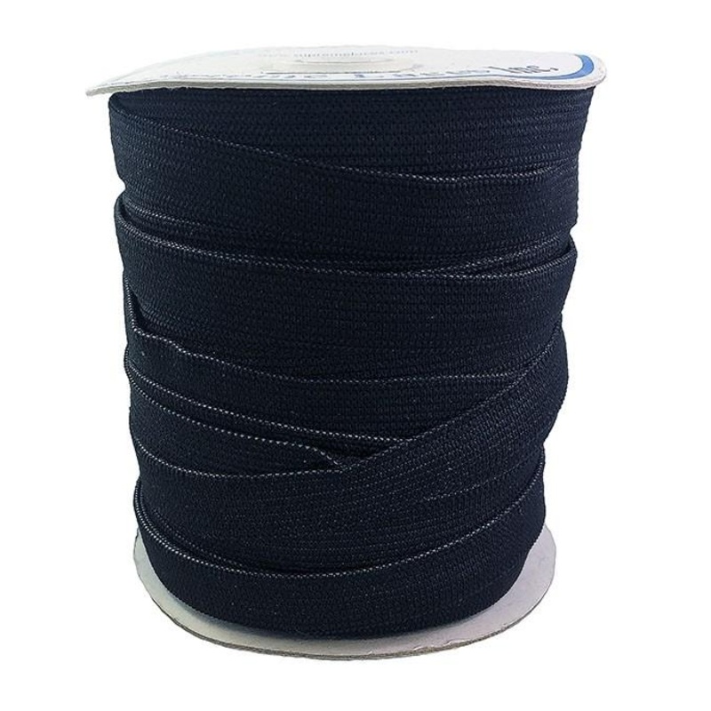 Elastic Black 13MM X 50M (60% Polyester/40% Rubber)