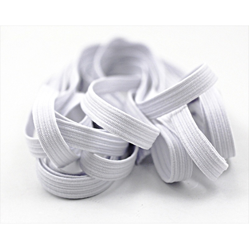Elastic in White, 6mm x 132mt Roll (1/4 x 144yds), 70% Spandex / 30% Nylon ON CLEARANCE*