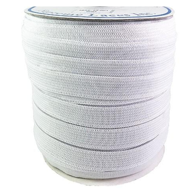 Elastic White 13MM X 50M (60% Polyester/40% Rubber)