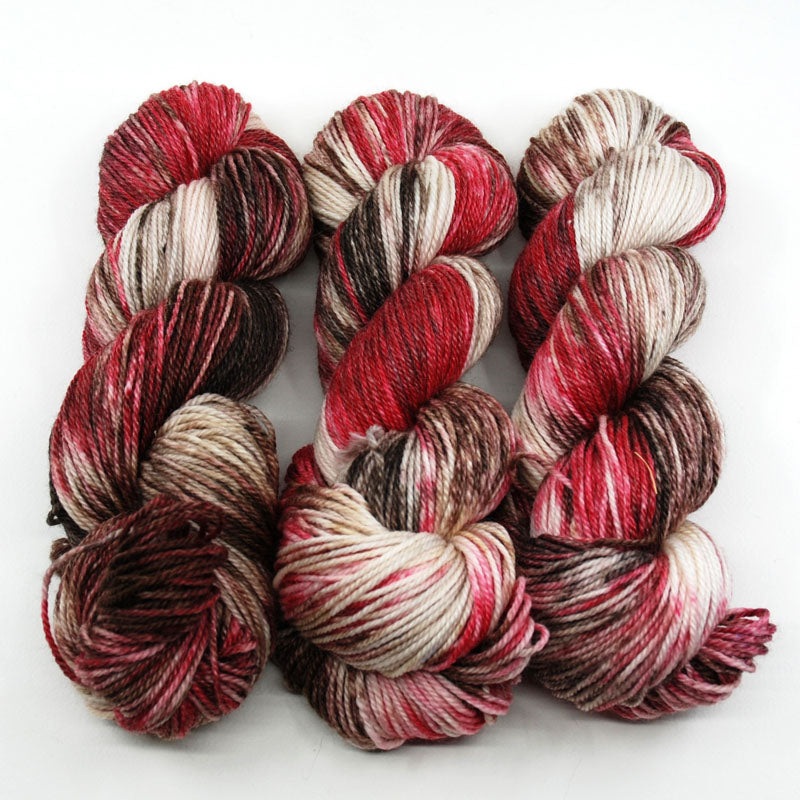 Chocolate Cherries - Little Nettle Soft Fingering - Dyed Stock