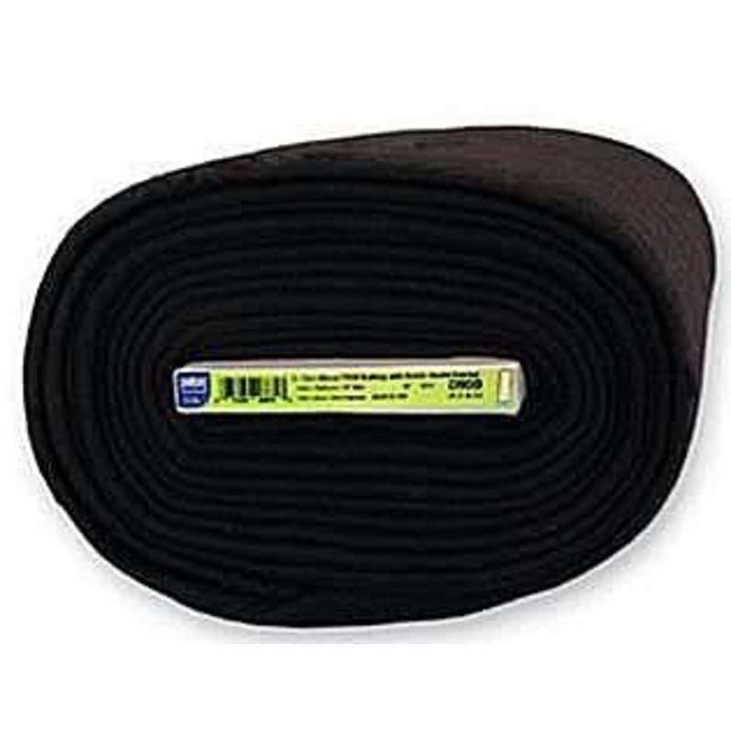 Dark Blend 70/30 Cotton/Polyester Batting with Scrim Binder (Fold-in Board), 96 x 9 Yards (244cm x 8.22M), Black