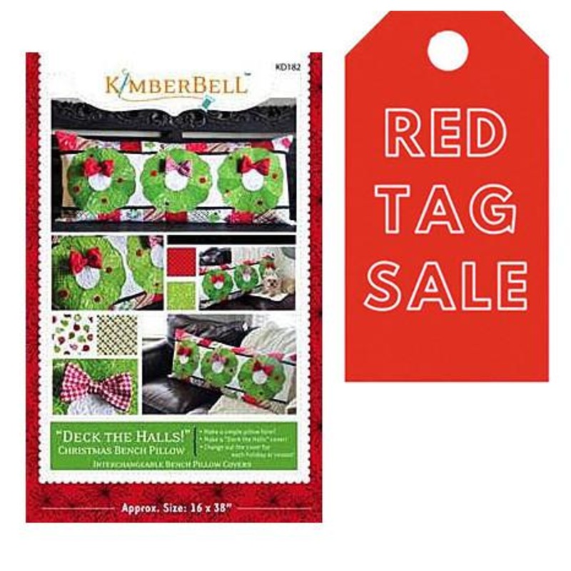 Deck The Halls! - Christmas Bench Pillow - ON CLEARANCE