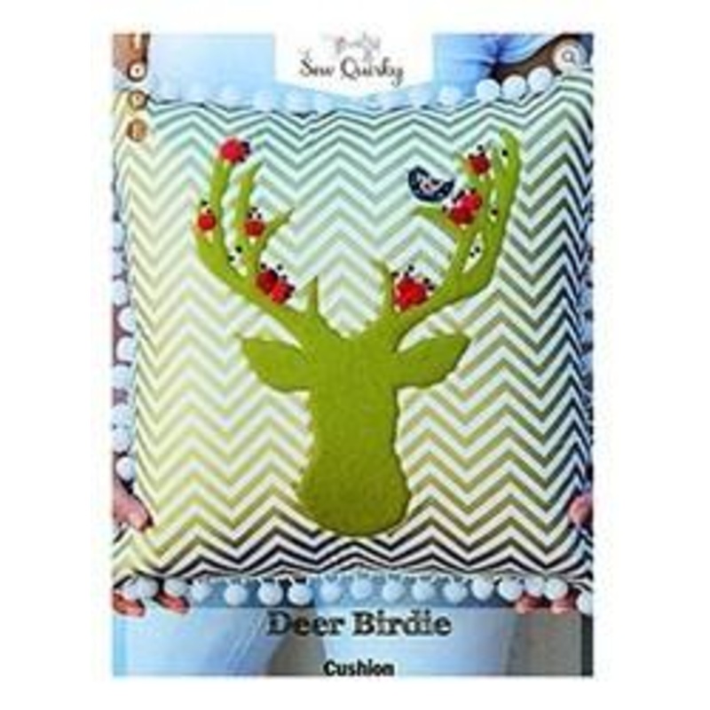 Deer Birdie Cushion Pattern by Sew Quirky CLEARANCE