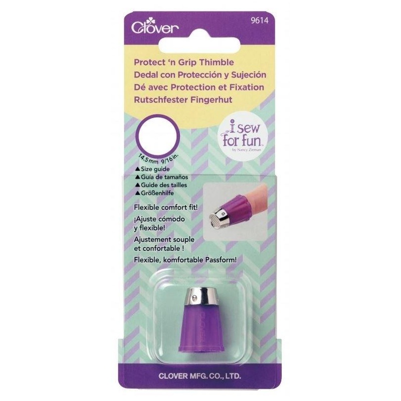 Clover I Sew For Fun Protect n Grip Thimble (Small - 14.5mm 9/6 W)
