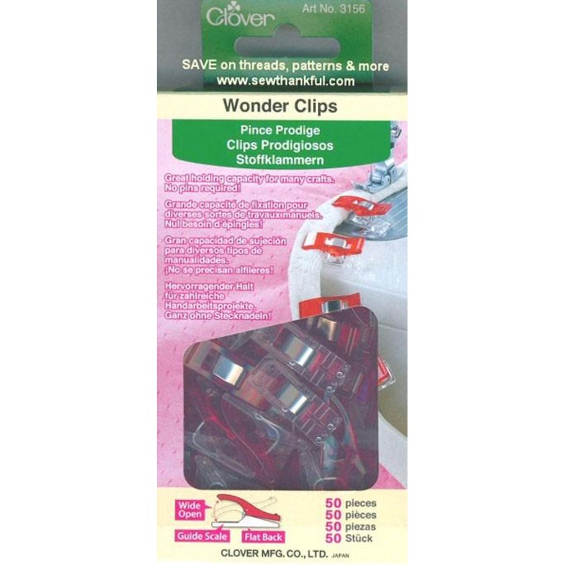 Clover Small Wonder Clips, 50 Pieces