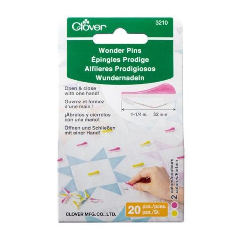 Clover Wonder Pins, 20pc.