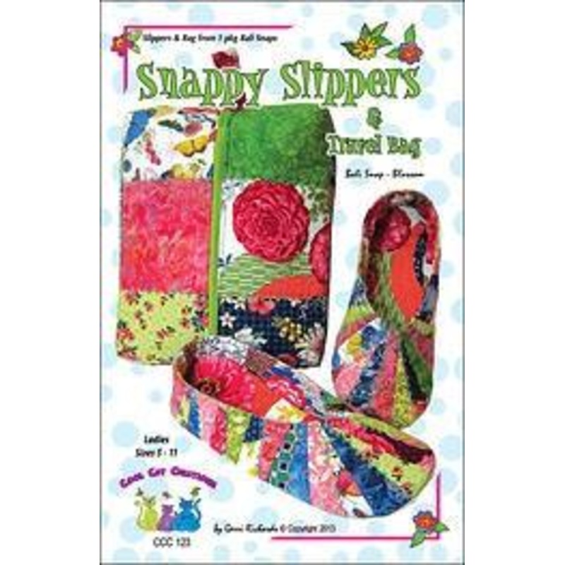 Cool Cat Creations Snappy Slippers & Travel Bag Pattern (Ladies Sizes 5 -11)