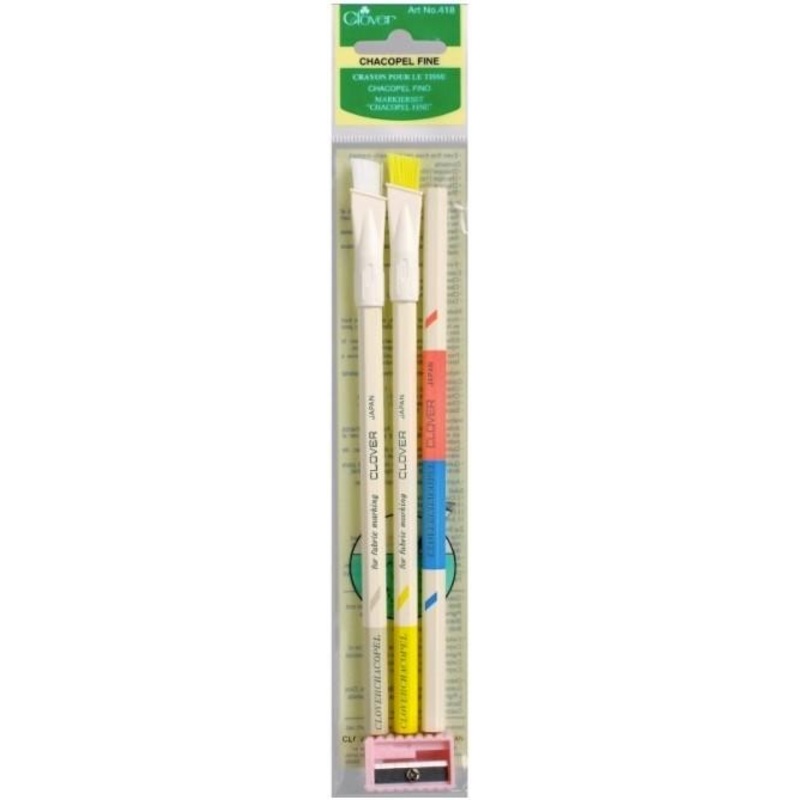 Clover Chacopel Fine Pencils, 3 Different Coloured Pencils