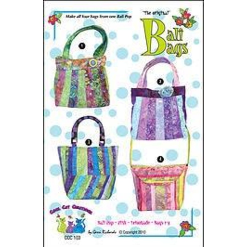 Cool Cat Creations Four Bali Bags Pattern