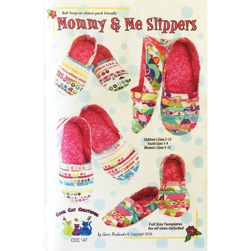 Cool Cat Creations Mommy and Me Slippers Pattern