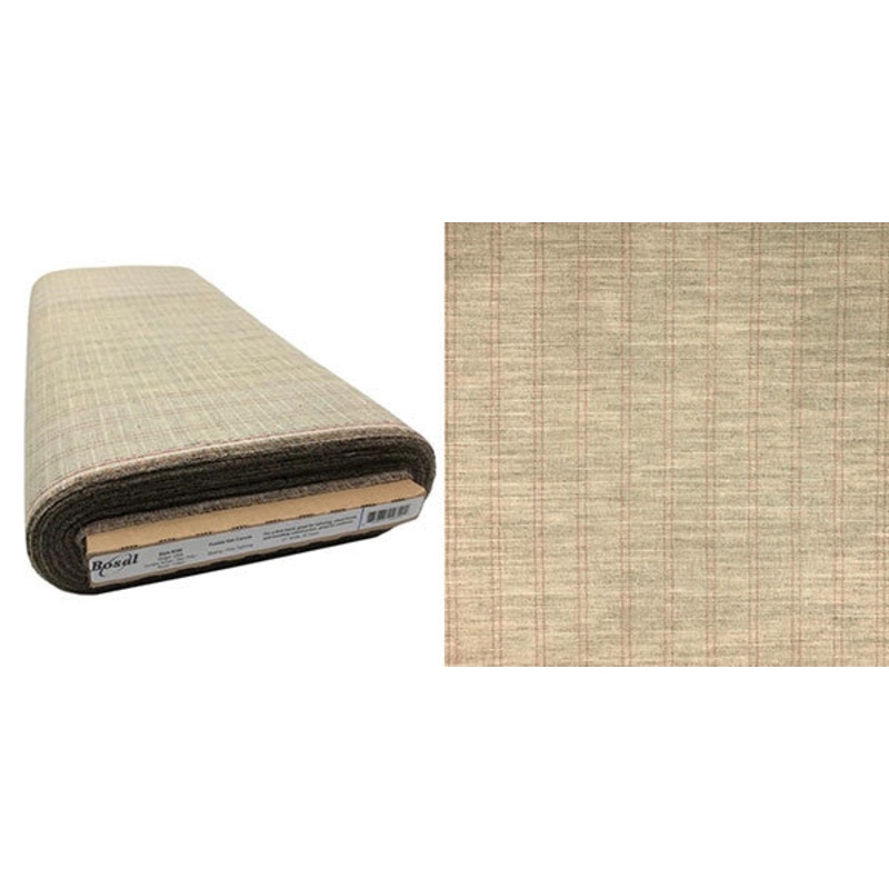 Bosal Fusible Hair Canvas, 50 cm (20) x 22.86 m (25 Yards), 54% Polyester 27% Hair 12% Cotton 7% Wool, Natural Colour - Made in USA (Roll)