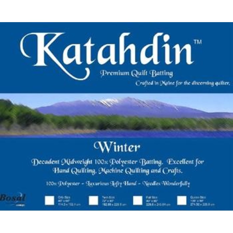 Bosal Katahdin Premium 100% Polyester Batting - WINTER, Roll Size, 94 x 30 Yds (238.76 cm x 27.43m)