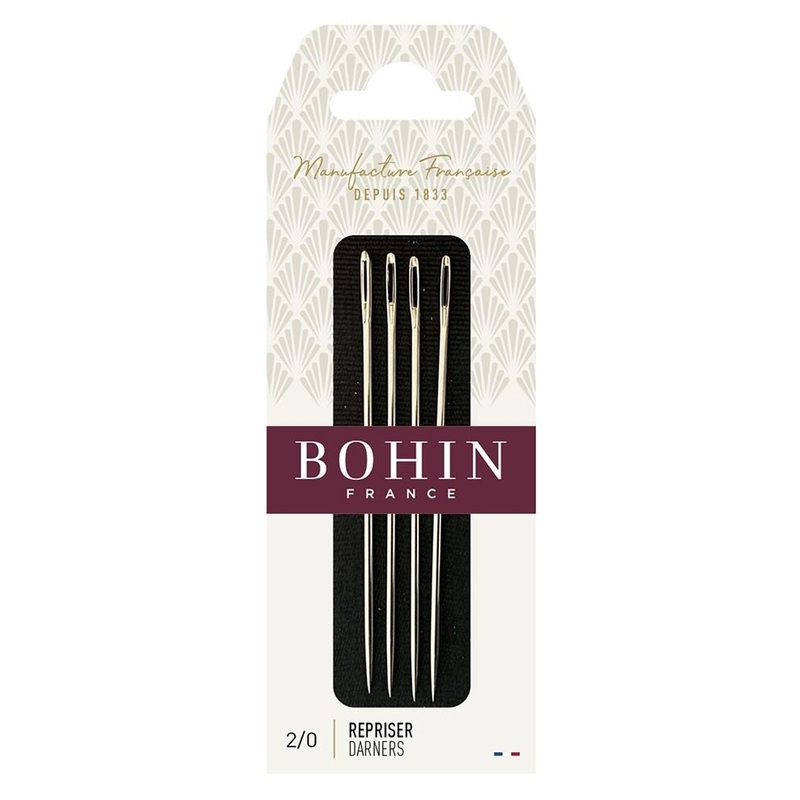 Bohin Short Darners Needles, Size No. 2/0 x 4pc.