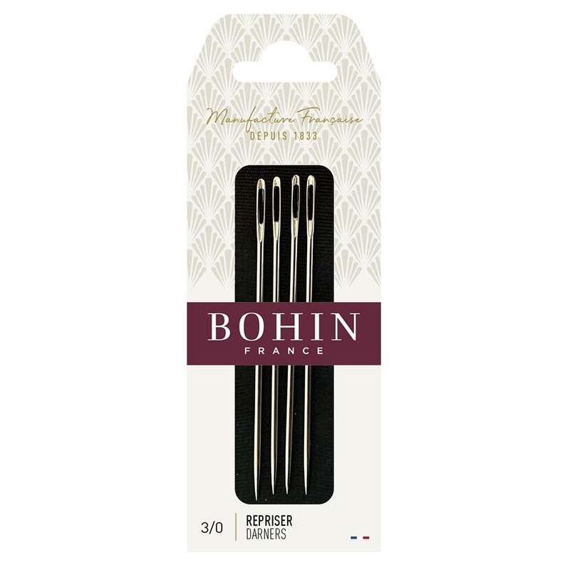 Bohin Short Darners Needles, Size No. 3/0 x 4pc.