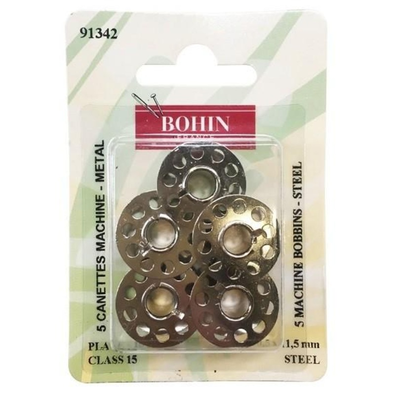 Bohin Steel Bobbins, Class 15, 5pc