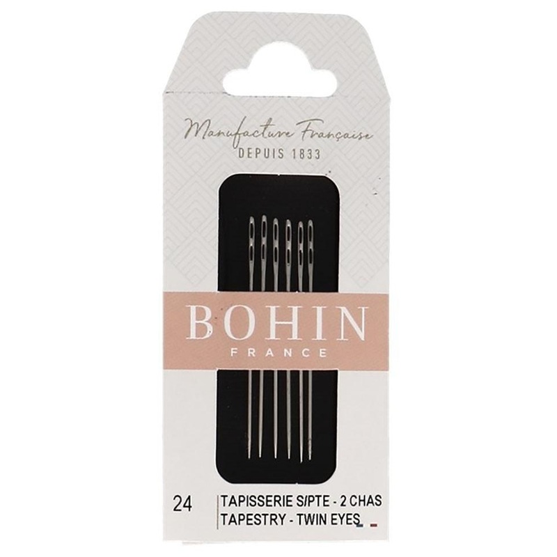 Bohin Tapestry Double Eye Needles, No. 24 x 6pc.