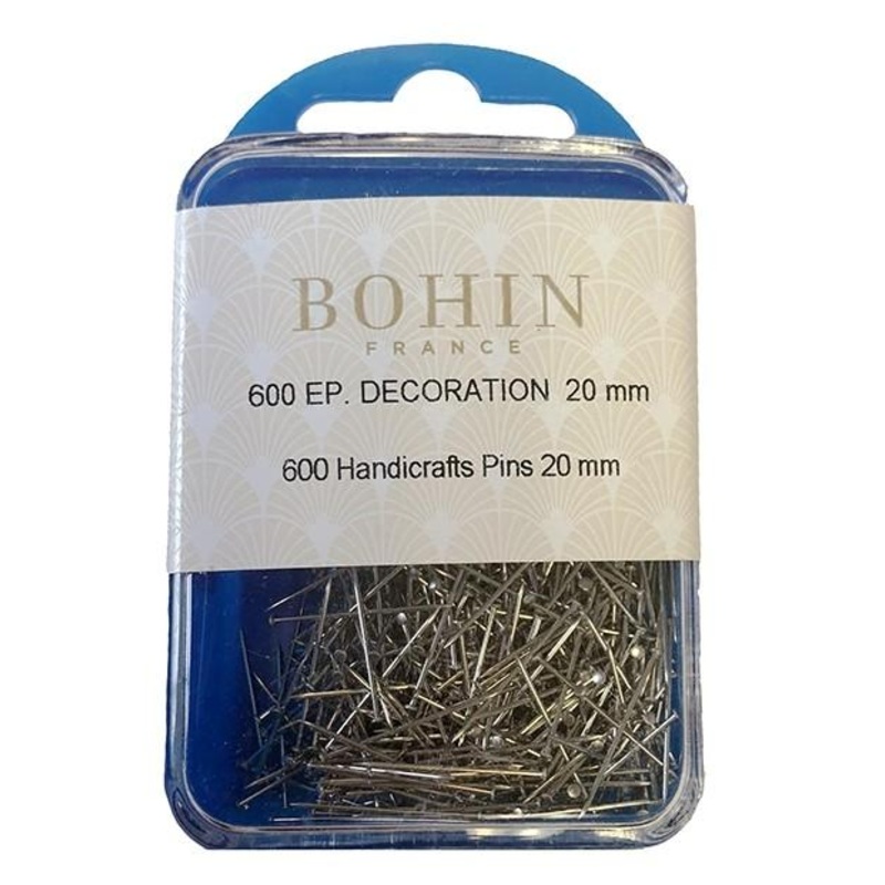 Bohin Handicraft Pins 20mm Nickel, 600pc