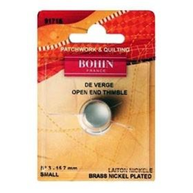 Bohin Open Ended Thimble Brass, Medium