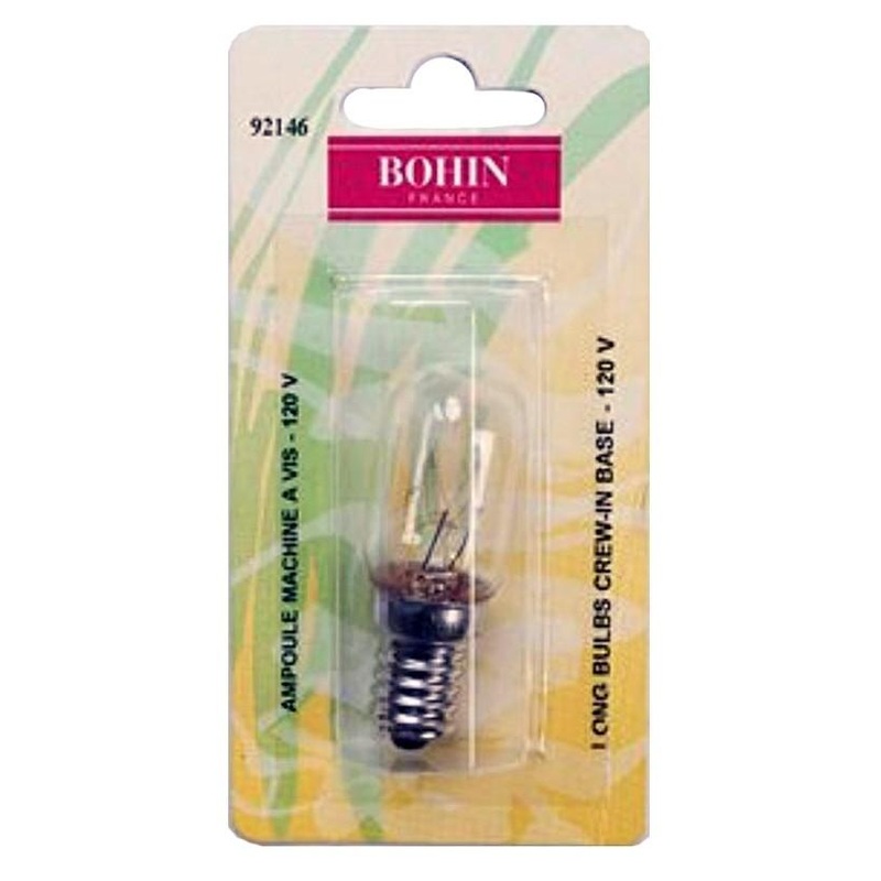Bohin Sewing Machine Light Bulb, Screw-In, 120V