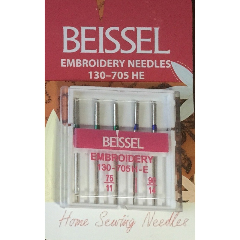 Beissel Sz Assorted Embroidery Machine Needles, 5 Count