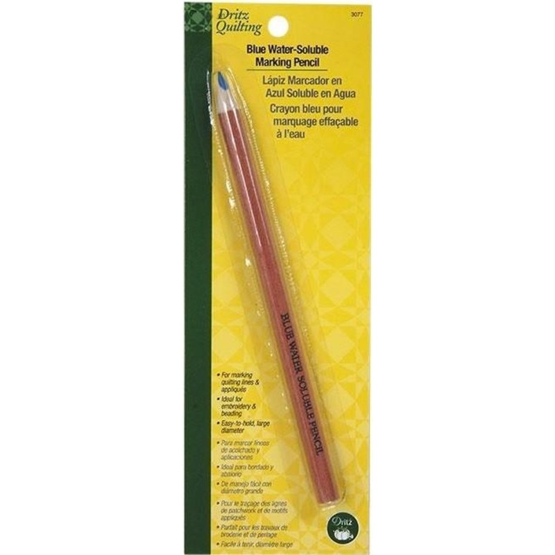 Blue Water-Soluble Marking Pencil,1 pencil per pack(old item#:3077Q)