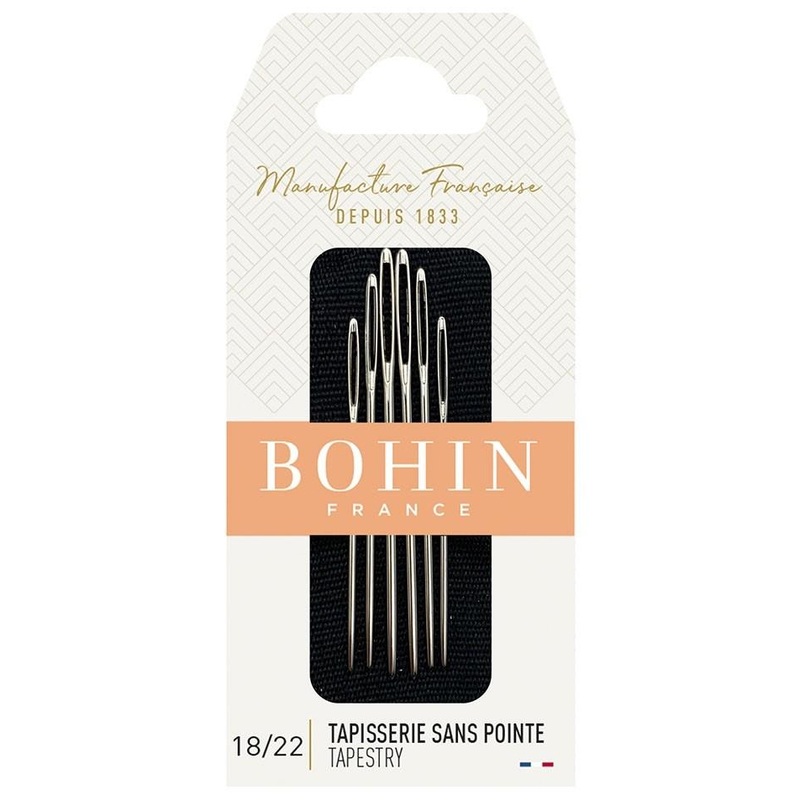 Bohin Assorted Tapestry Needles, Size No. 18/22 x 6pc.